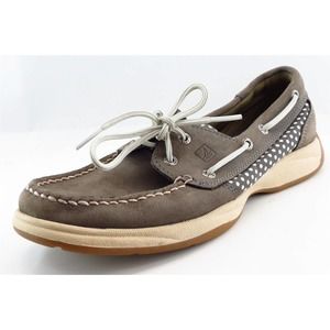 Sperry Women's Brown and White Loafers